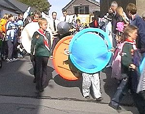 Scouts with shields